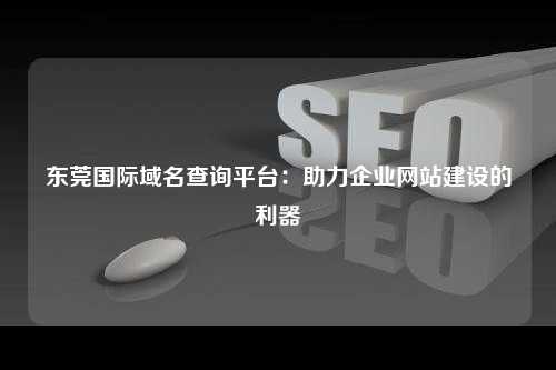 东莞国际域名查询平台：助力企业网站建设的利器